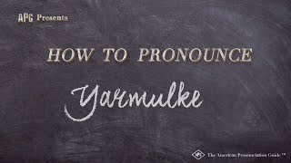 How to Pronounce Yarmulke Real Life Examples [upl. by Anissej]