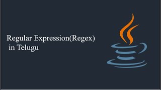 Regular Expression in telugu  What is Regular Expression in Java [upl. by Nigel]