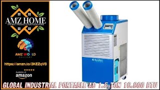 Describing Global Industrial Industrial Portable AC 15 Ton wCold Air Nozzles 16800 BTU Amazon [upl. by Clywd229]