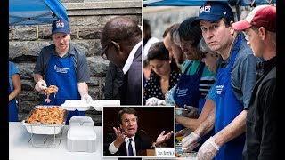 Brett Kavanaugh serves food to the homeless after grueling confirmation process [upl. by Aoniak]