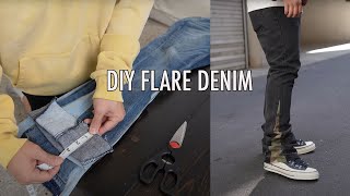 MNML B Flare DENIM  DIY Custom Length [upl. by Ellehcear]