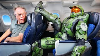 Can I Wear Master Chief’s Armor On An AIRPLANE [upl. by Karina251]