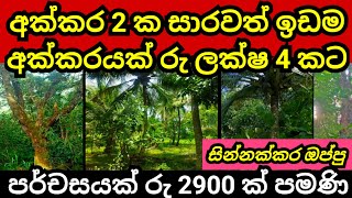 සින්නක්කර අක්කරයක් ලක්ෂ 475 කට  Aduwata idam  Agriculture land  Land for sale  Idam sale Lands [upl. by Mosa]