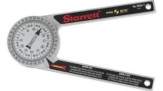 Starrett 7quot Pro Site Protractor  Presented by Woodcraft [upl. by Sadye]