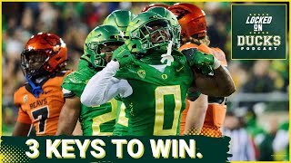 Oregon Football BIGGEST KEYS to winning at Oregon State start wground game  Oregon Ducks Podcast [upl. by Nottus379]