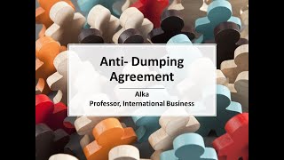 WTO Anti dumping agreement [upl. by Ciprian]