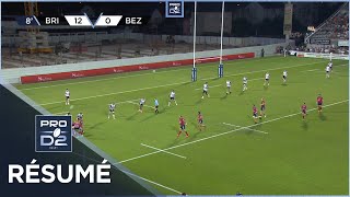 PRO D2 Saison 20232024 J02  Résumé CA BriveAS Béziers Hérault [upl. by Egan]