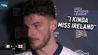 Declan Rice on why he didnt celebrate vs Ireland😲 [upl. by Leirda]