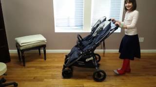 Folding the Valco Baby Snap Duo Stroller by a kid [upl. by Yelekalb]