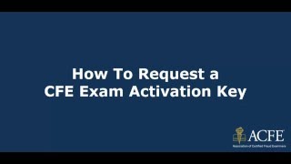 How to Request Your CFE Exam Key [upl. by Demmahom485]