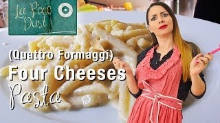 Four Cheeses Pasta Sauce Recipe  Pennette ai Quattro Formaggi [upl. by Acsicnarf]