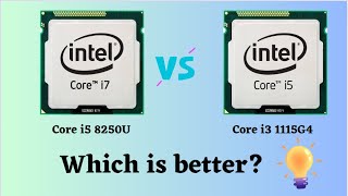 Core i5 8250U vs Core i3 1115G4 2024 CPU Comparison [upl. by Siskind]