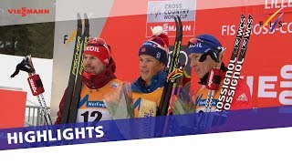 Highlights  Klaebo powers to yet another victory in Lillehammer  FIS Cross Country [upl. by Inglis]