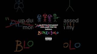 Blokka Solo  BVLDW1N Lyrics🔥 shorts [upl. by Isma729]