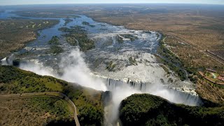 The Zambezi is an African river with the most beautiful waterfall [upl. by Serra]