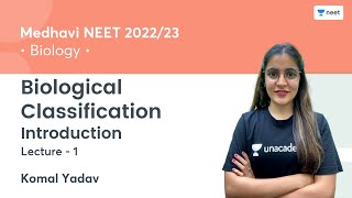 Biological Classification  Introduction  L1  NEET 202223  Komal Yadav [upl. by Ik]