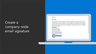 How to create a companywide email signature in Microsoft 365 for business [upl. by Otis873]