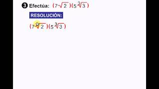 MULTIPLICACIÓN DE RADICALES [upl. by Kraska]