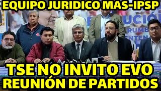 EQUIPO JURIDICO DEL MASIPSP DEJAN CLARO NO VAN PARTICIPAR DE REUNIÓN DEL TSE POR QUE NO TIENE VALOR [upl. by Llenaej217]