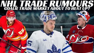 Huge NHL Trade Rumours  Leafs amp Habs Goalie Trades Hanifin to NJ Lindholm to Avs [upl. by Prudhoe]