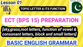 ECT Preparation  What is letter amp describe its function  Jobs Preparation  SIBA  IBA  STS [upl. by Zonnya]