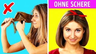 46 GENIALE HAARTRICKS OHNE SCHEREN [upl. by Giorgio]