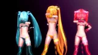 MMD HurlyBurly Teto Neru Miku [upl. by Wardle]