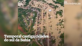 Chuvas deixam o sul da Bahia em situação dramática [upl. by Nnayhs]