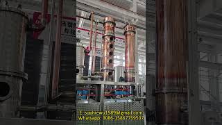 500L copper still reflux column gin vodka whisky brandy distillery copperstill spiritsstill [upl. by Vincent279]