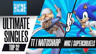 TT  naitosharp vs MRG  SuperGirlKels  Ultimate Singles Top 32  Shine 2022 [upl. by Akimert]