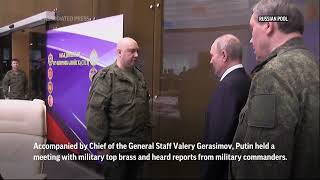 Putin visits command centre in Rostov on Don [upl. by Gelya]