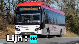 Transdev lijn 110 Bussum Station  Weesp Station [upl. by Aldwon490]