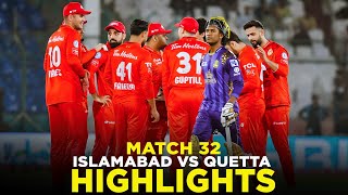 PSL 9  Full Highlights  Islamabad United vs Quetta Gladiators  Match 32  M2A1A [upl. by Ahern]