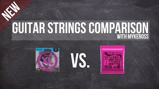 Guitar Strings Comparison Ernie Ball vs Daddario [upl. by Chuu]