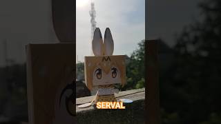 KEMONO FRIEND  SERVAL kemonofriend serval anime tv series papercraft deviceme shorts short [upl. by Adnawaj]