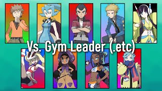 Pokémon Music  All Gym Leader etc Battle Themes from the Core Series [upl. by Ardnauqal616]