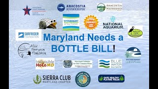 Maryland Needs A Bottle Bill  Virtual Rally [upl. by Noam]