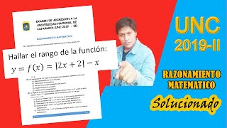 RAZONAMIENTO MATEMÁTICO SOLUCIONARIO 2019II  Examen de Admisión UNC [upl. by Anyehs]