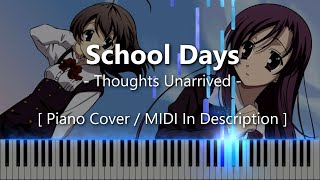 Thoughts Unarrived School Days  Synthesia  Piano Tutorial [upl. by Roshelle]