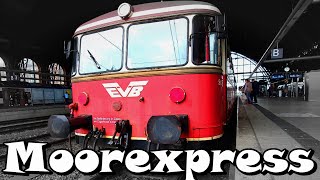 🌟 Moorexpress EVB 🌟 Worpswede  Bremen historische Fahrt mit alten Zügen Teufelsmoor 🌟 oldtrains [upl. by Eartha]