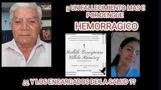 EN QUIMICHIS NAYARIT MAS PERDIDA DE VIDAS POR EL DENGUE ¿Y LAS AUTORIDADES DE SALUD BIEN GRACIAS [upl. by Amairam]