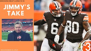 Jimmys Take Voice of the Browns Jim Donovan recaps the Browns 1310 over the lions [upl. by Yard]