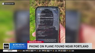 Phone from Alaska Airlines Flight 1282 found near portland [upl. by Ennaeus]