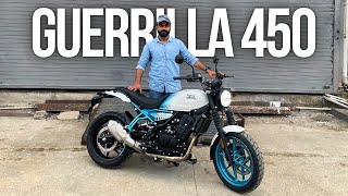 Royal Enfield Guerrilla 450 Colours Features Price amp Launch Update [upl. by Fayette]