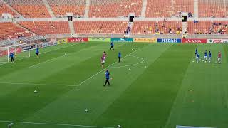 Percy Tau Warm Up Skills at Mamelodi Sundowns [upl. by Aneert]