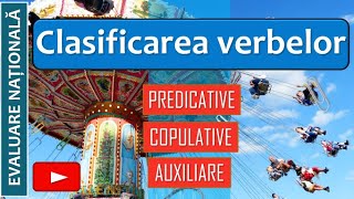 CLASIFICAREA VERBELOR  predicative copulative auxiliare [upl. by Fital]