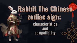 Rabbit 🐇 the chinese zodiac sign🪧🌒 characteristics and compatibility [upl. by Tahmosh457]