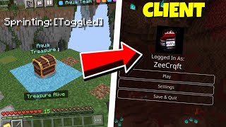 BEST CLIENTS For MCPE Toggle Sprint  Key Strokes amp More  Minecraft PE  Windows 10  Mobile  PC [upl. by Rexanna]