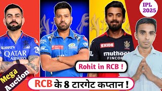 RCB Target Captain List  K L New Captain RCB  Must Fans [upl. by Nryhtak]