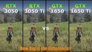 RTX 3050 vs RTX 3050 Ti vs GTX 1650 vs GTX 1650 Ti  Gaming Test  How Big is the Difference [upl. by Akinirt888]